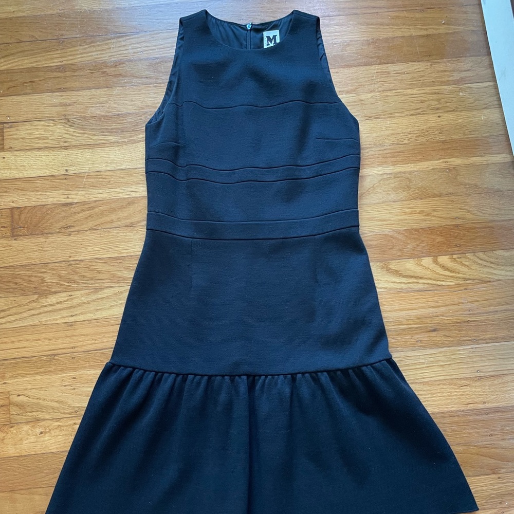Missoni / Black sleeveless dress w/ flounce hem
